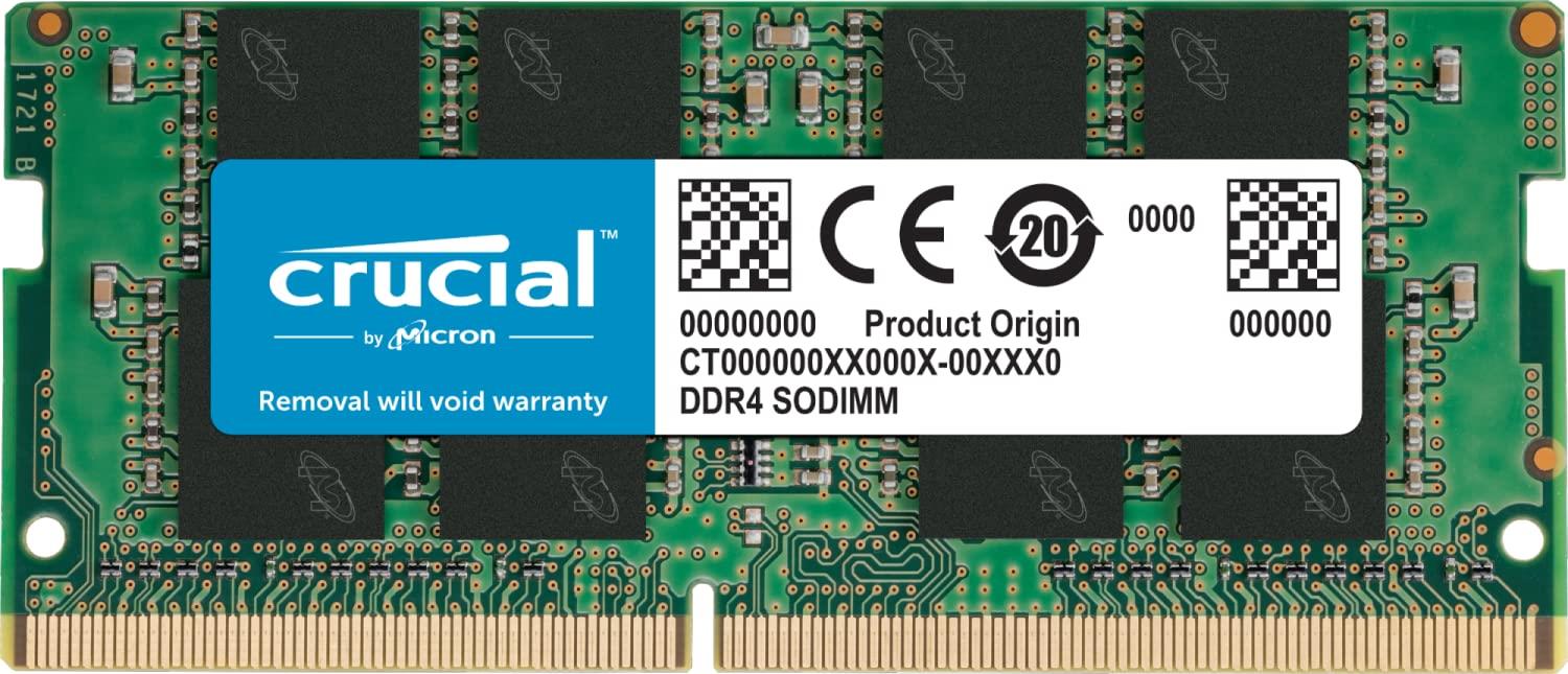 Crucial RAM 16GB DDR4 3200 Mhz CL22 Laptop Memory CT16G4SFRA32A